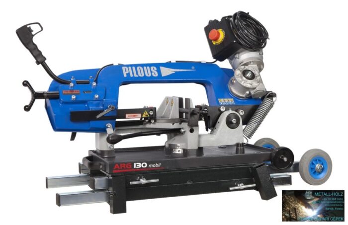 PILOUS ARG130 mobil hordozható szalagfűrészgép - Image 4