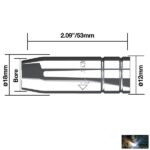 Egyenes gázterelő O 16 mm 180A (5db/cs) - Image 2