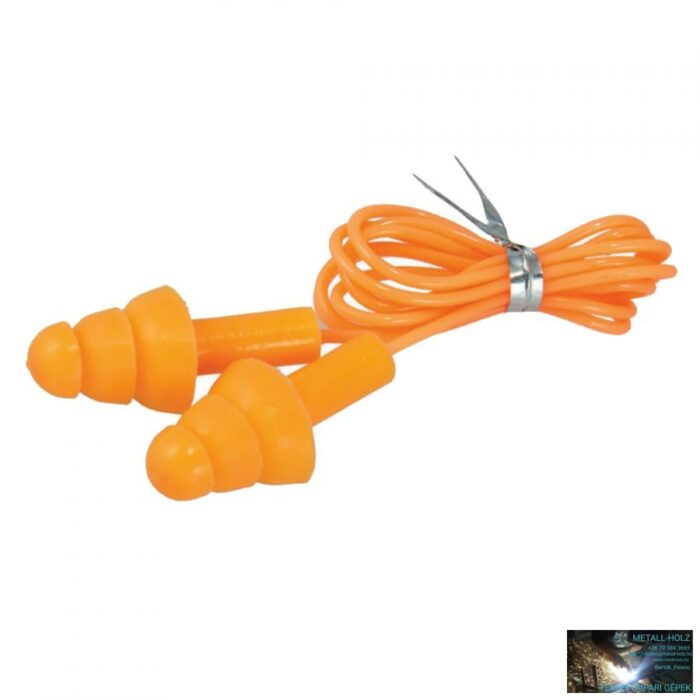 Zsinóros szilikon zajvédő füldugó, SNR 29dB, 1pár - Image 1