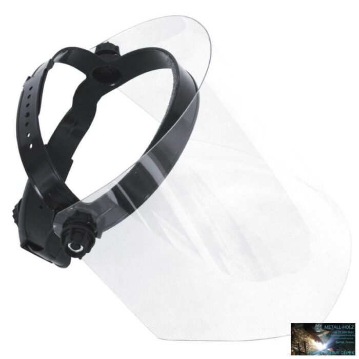 Polikarbonát arcvédőpajzs, 1mm vastag, 24cm hosszú, CE - Image 1