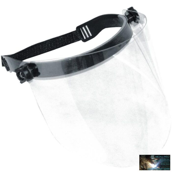 Polikarbonát arcvédőpajzs, 1mm vastag, rövid - Image 1