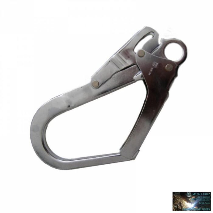 Dupla záras acél karabiner 60mm - Image 1