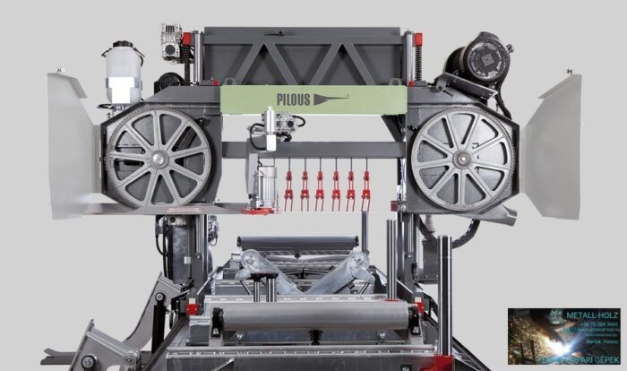 PILOUS CTR1300 FORESTOR - vízszintes rönkhasító faipari szalagfűrészgép. - Image 3