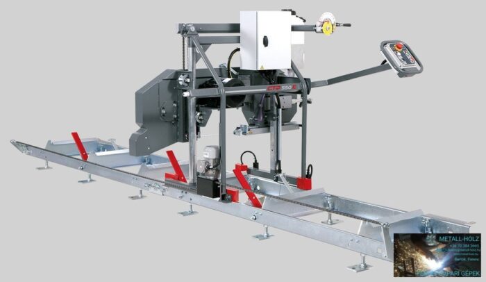 PILOUS CTR550 FORESTOR - vízszintes rönkhasító faipari szalagfűrészgép. - Image 2