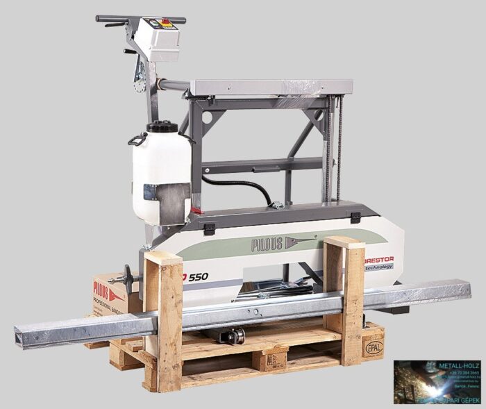 PILOUS CTR550 FORESTOR - vízszintes rönkhasító faipari szalagfűrészgép. - Image 9