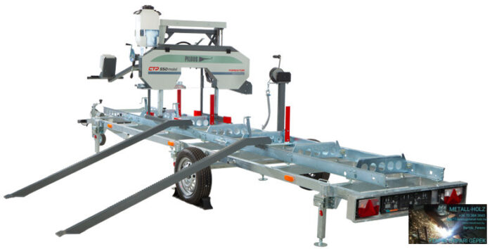 PILOUS CTR550-GX FORESTOR - vízszintes rönkhasító faipari szalagfűrészgép. - Image 1