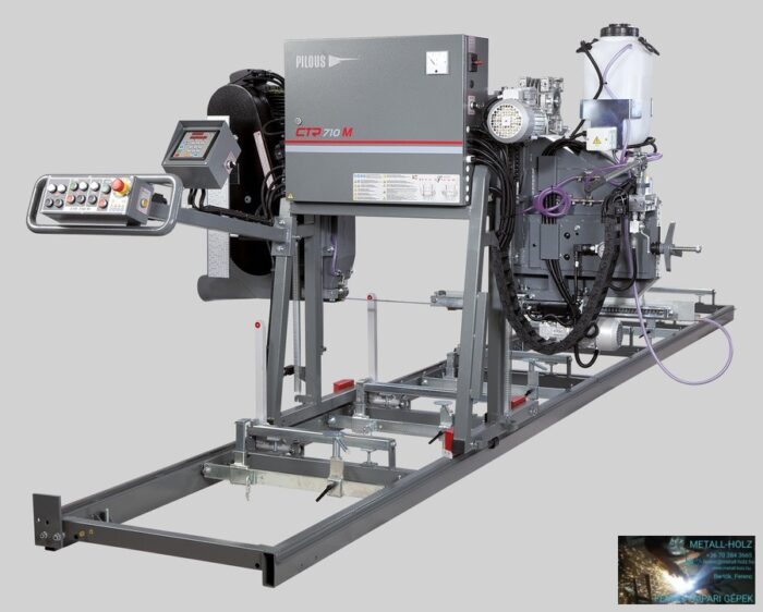 PILOUS CTR710 FORESTOR - PROFI - vízszintes rönkhasító faipari szalagfűrészgép. - Image 4