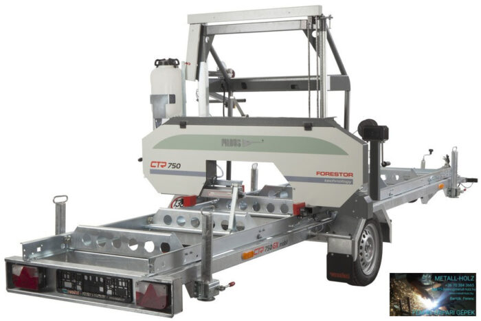 PILOUS CTR750-E FORESTOR - vízszintes rönkhasító faipari szalagfűrészgép. - Image 1