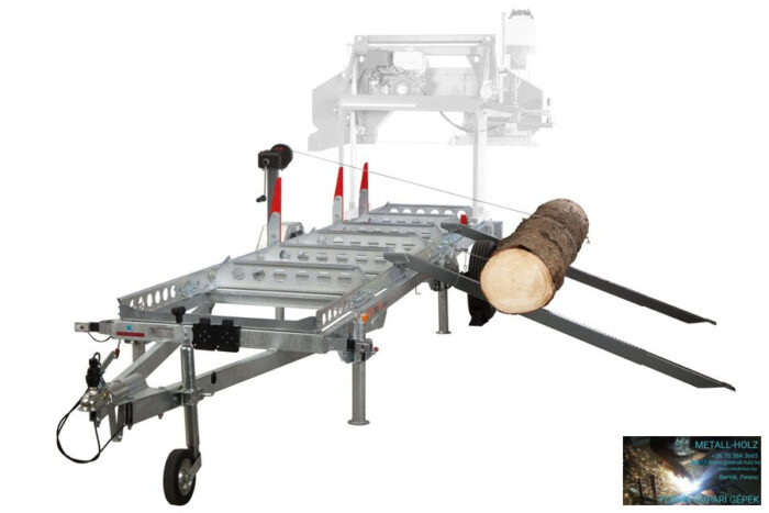 PILOUS CTR750-E FORESTOR - vízszintes rönkhasító faipari szalagfűrészgép. - Image 2