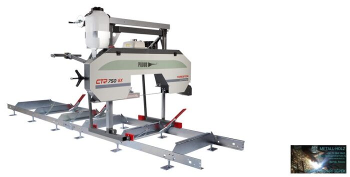 PILOUS CTR750 FORESTOR - vízszintes rönkhasító faipari szalagfűrészgép. - Image 1
