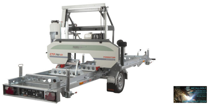 PILOUS CTR750-GX FORESTOR - vízszintes rönkhasító faipari szalagfűrészgép. - Image 1
