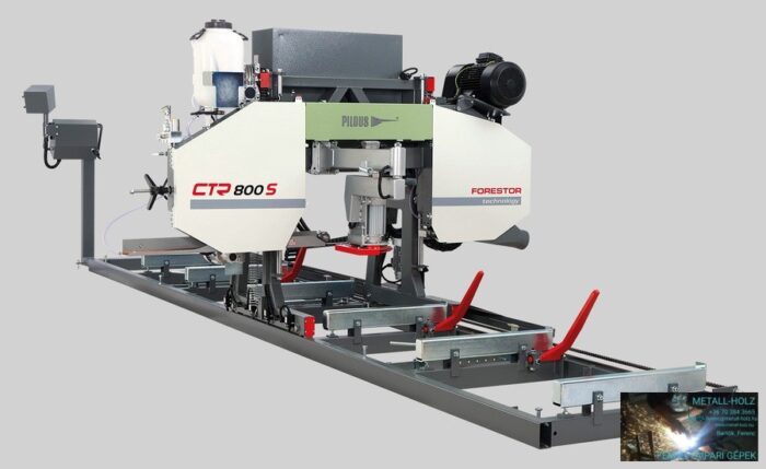 PILOUS CTR800 FORESTOR - vízszintes rönkhasító faipari szalagfűrészgép. - Image 1