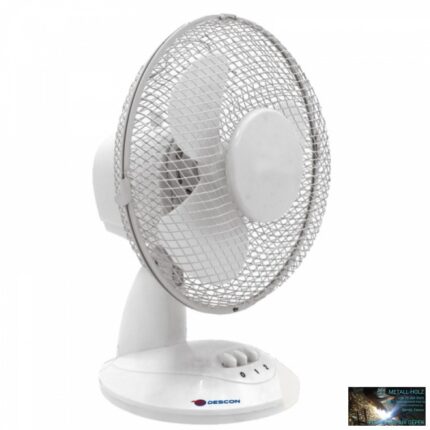 Asztali ventillátor 9", fehér vagy fekete