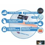 Légtisztító 70W, 50m2, LCD, távvezérlő - Image 3