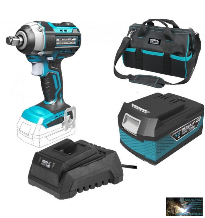 Dedra akkumulátoros ütvecsavarozó 18 V készlet (akku + töltő + táska) - Image 1