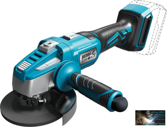 Dedra Szénkefe nélküli sarokcsiszoló 18V 125mm - Image 1