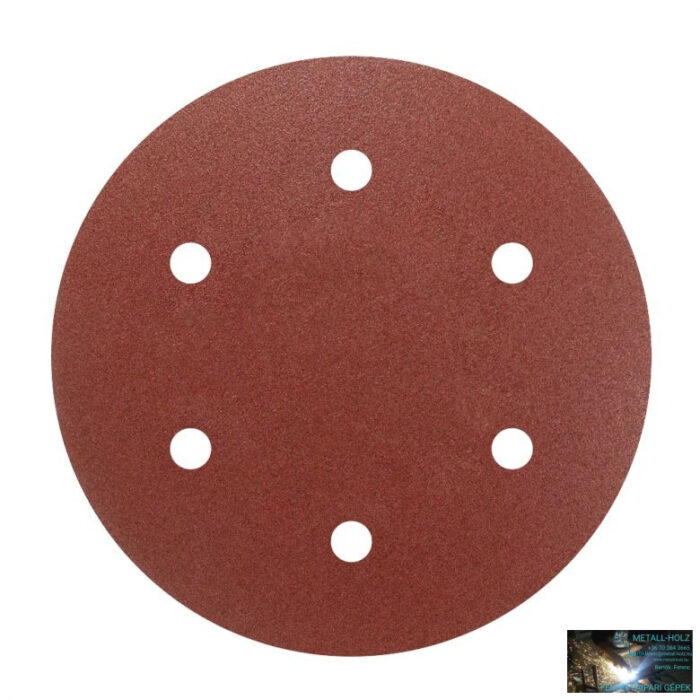 Csiszolópapír 6 lyukkal, 225mm, 60tól-240ig, 5db/csomag - Image 1