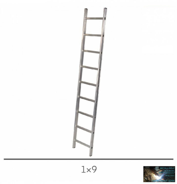 Létra 1 részes támasztó 1x9 alu. Basic EN131 - Image 1