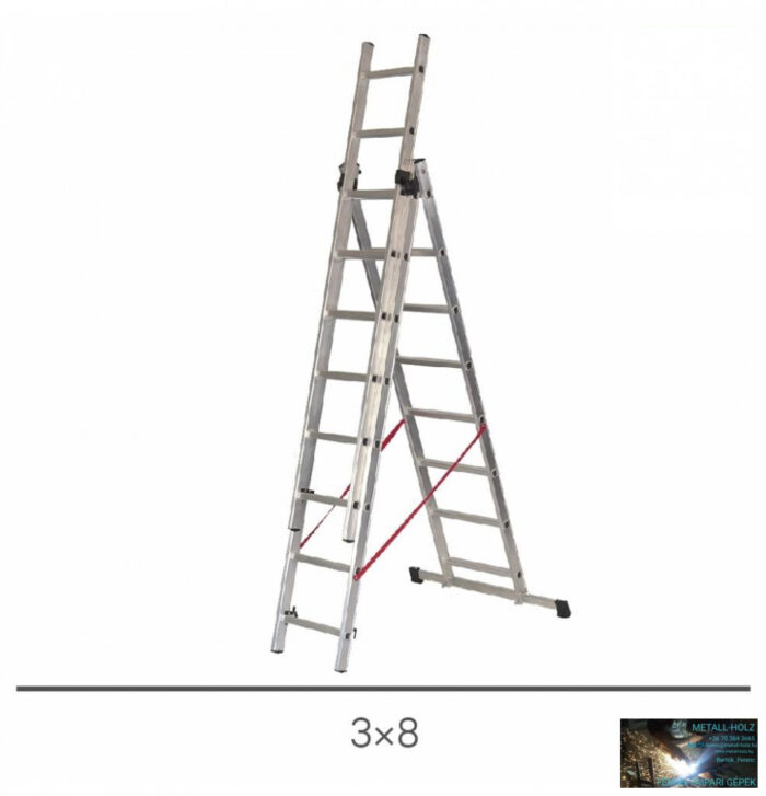 Létra 3 részes többcélú 3x8 alu. Basic EN131 - Image 1