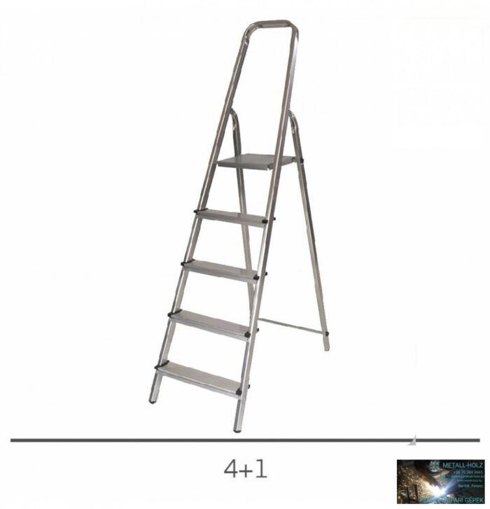 Létra háztartási 4+1 alu. ECO Basic - Image 1