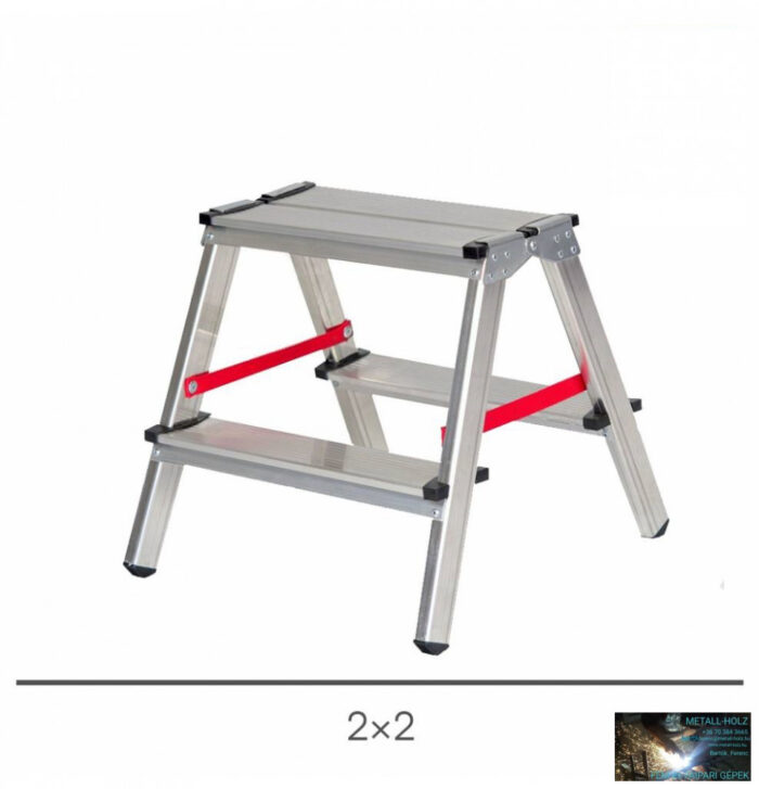 Létra háztartási kétágú 2x2 alu. 125kg ECO Basic - Image 1