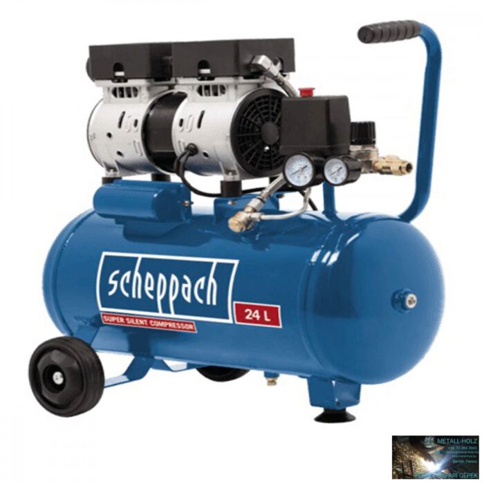 HC 24 Si Csendes olajmentes kéthengeres kompresszor 24 literes, 8 bar - Image 1