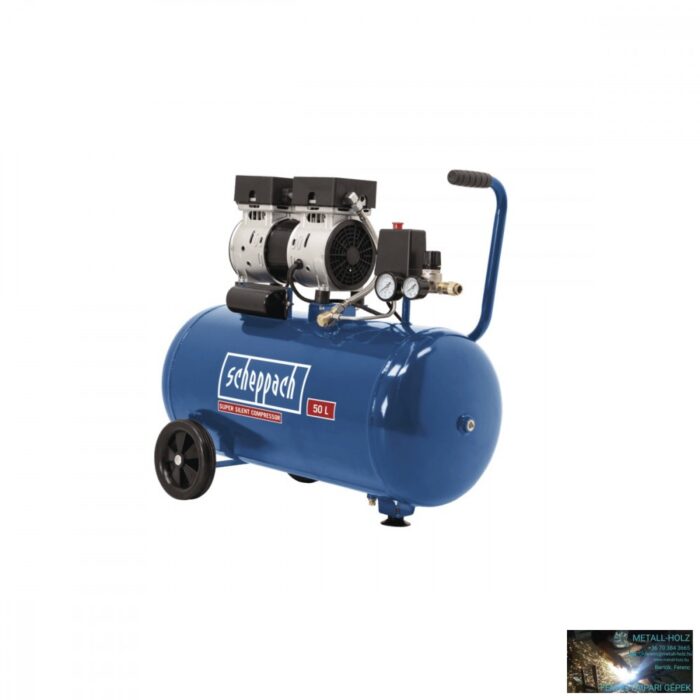 HC 50 Si Csendes olajmentes kéthengeres kompresszor 50 literes, 8 bar - Image 1