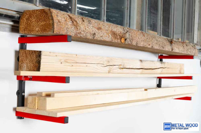 HLR1 Falra szerelhető fa tároló állvány - Image 1