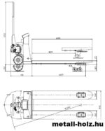 HUB 25 KG Raklapemelő,érzékelővel ellátott mérleggel - Image 4