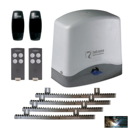 CARDIN / TELCOMA tolómotor szett 300 kg-ig, 504-es távirányítóval, 4m fogasléc Kit Ace Fast/504/Crv