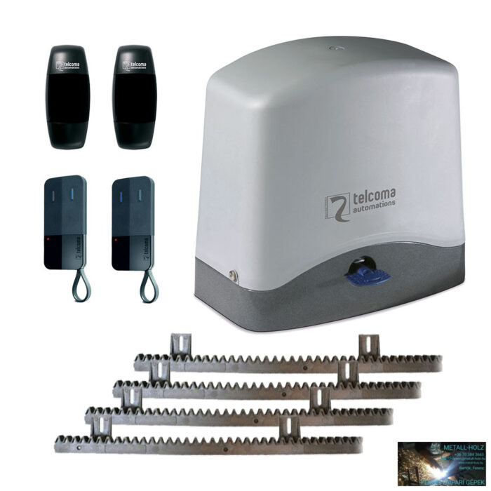 CARDIN / TELCOMA tolómotor szett 300 kg-ig, EDGE távirányítóval, 4m fogasléc Kit Ace Fast/e/Crv4 - Image 1
