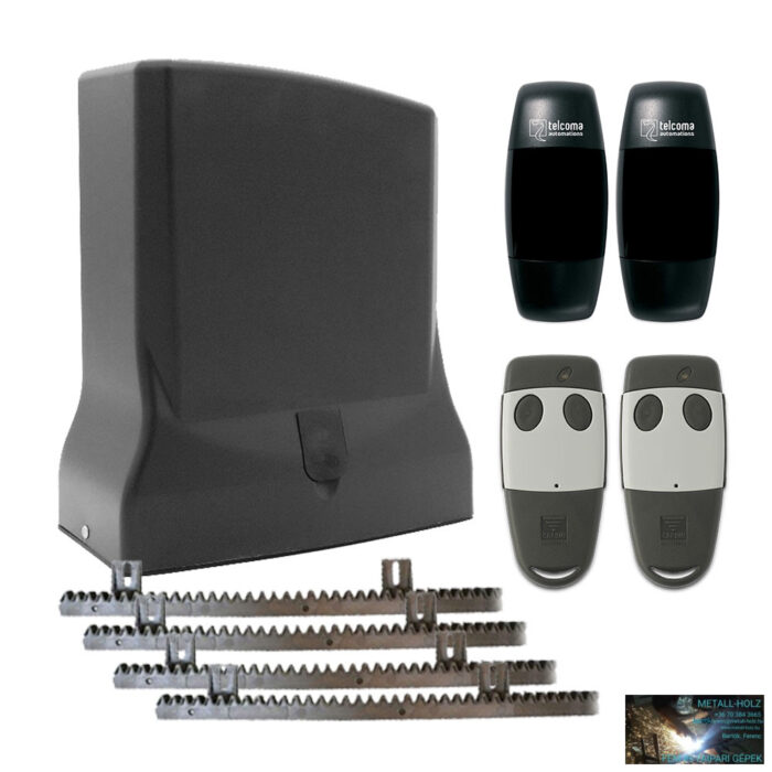 Tolókapu mozgató szett 600 kg-ig, 449-es távirányítókkal, 4m fogasléccel, 230V Kit Sre/449/CRV4 - Image 1