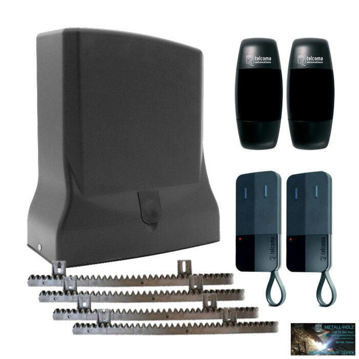 Tolókapu mozgató szett 600 kg-ig, EDGE távirányító, 4m CRV4-es fogasléccel, 230V Kit Sre/Edge/CRV4 - Image 1