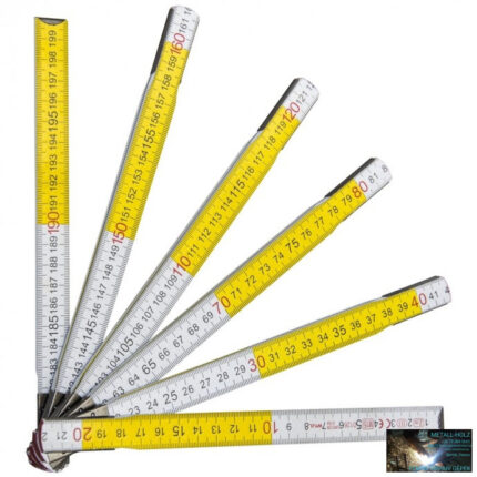 Összecsukható fa mérőléc 2m