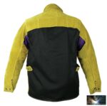 Panther hegesztőkabát, vastag, erősített kevlár varrás, hasított marha, sárga, - Image 2
