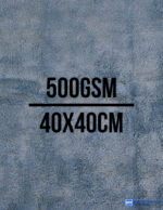Mikroszálas Kendő 500GSM / 40x40CM Kék Szegélymentes