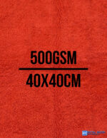 Mikroszálas Kendő 500GSM / 40x40CM Narancs Szegélymentes