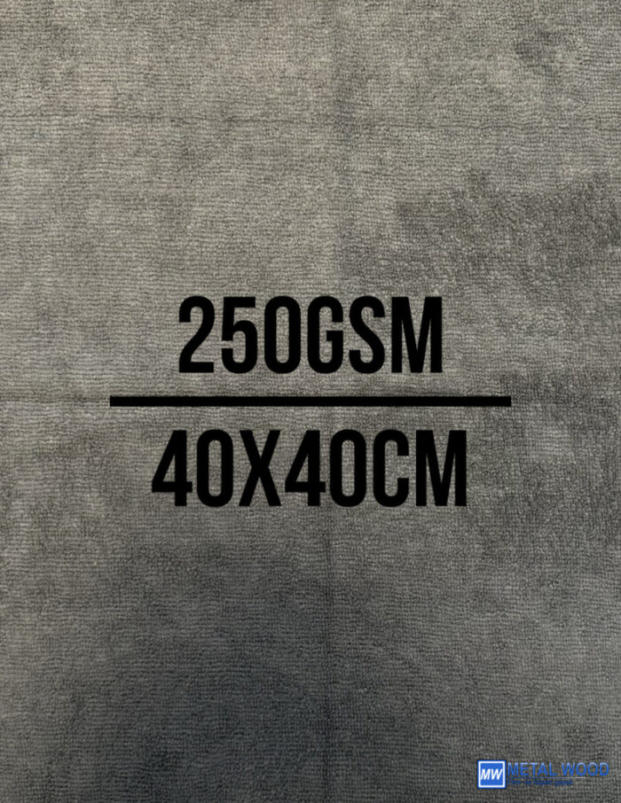 Mikroszálas Kendő 250GSM / 40x40CM Szürke Szegélymentes 5db - Image 1