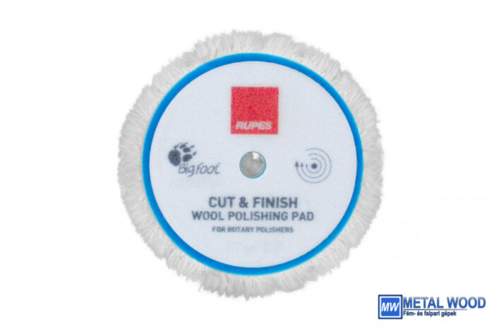 Tépőzáras gyapjúkorong (fehér) hagyományos polirgépekhez - Image 1