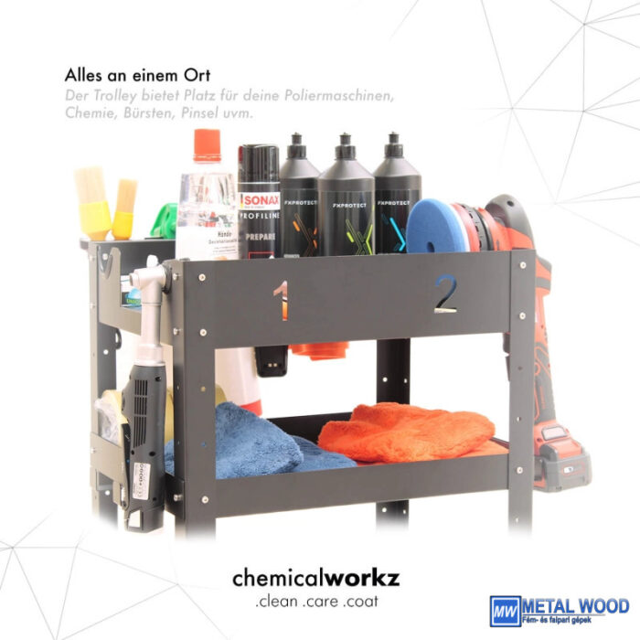 ChemicalWorkz 3 polcos Gurulós Professzionális Kocsi - Image 2