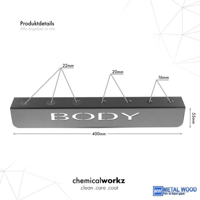 ChemicalWorkz Ecsettartó Fali konzol BODY 40cm - Image 3