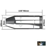 XP8-200A/300A pisztolyhoz kúpos gázterelő (5db/cs) - Image 2