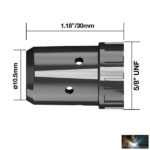 Diffúzor műanyag, fekete (5db/cs) - Image 2