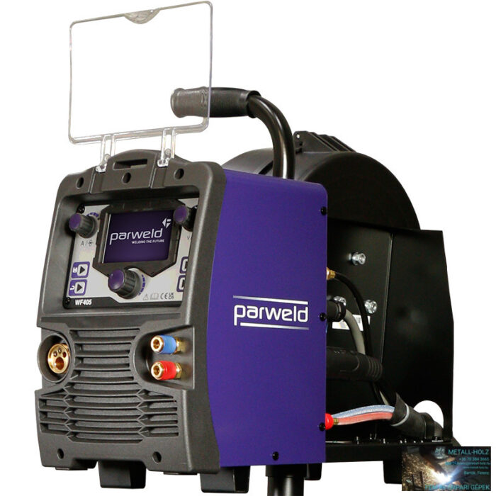 Parweld 400A-os 400V digitális, inverteres, külön huzaltoló, vízhűtéses Multi-MIG hegesztőgép - Image 2
