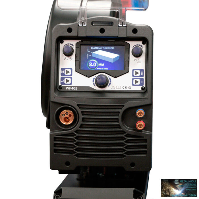 Parweld 400A-os 400V digitális, inverteres, külön huzaltoló, vízhűtéses Multi-MIG hegesztőgép - Image 3