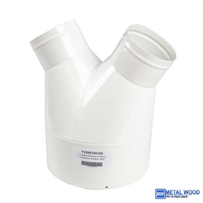 YV200100100 Y-elosztó : Ø 200mm - Image 1