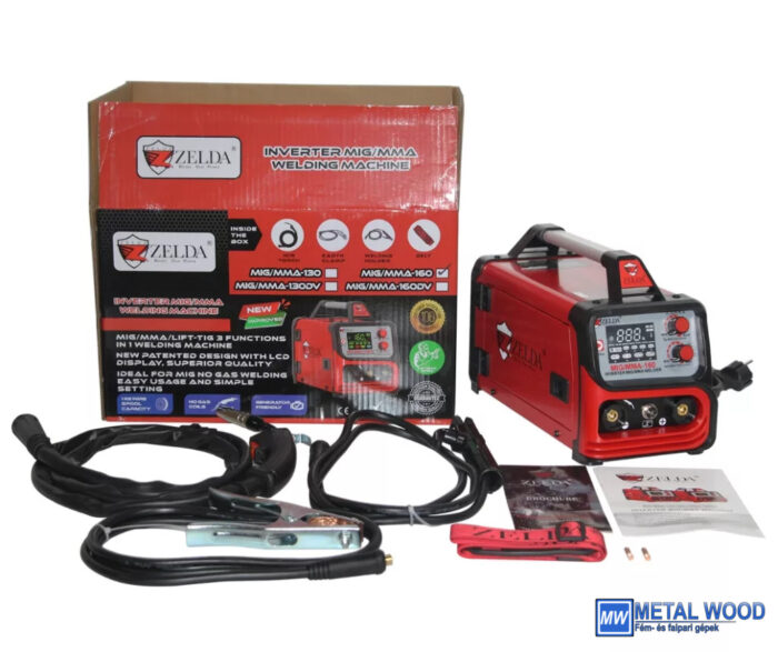ZELDA MIG/MMA-160D 2in1 NOGAS FLUX / MMA porbeles hegesztőgép - Image 7