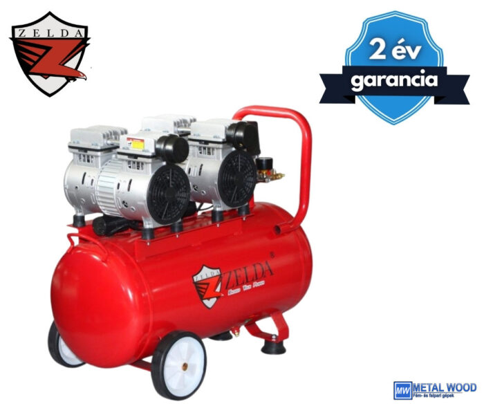 ZELDA extra csendes, olajmentes kompresszor 50L - Image 1