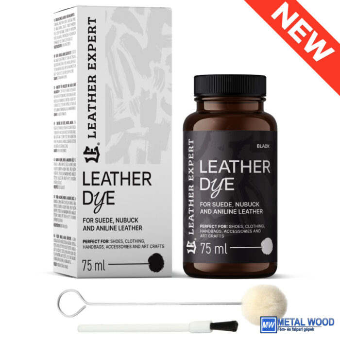 Leather Expert Bőrfesték - Velur. Nubuk, Analin 75ml Fekete (Több Szín) - Image 1