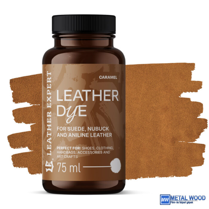 Leather Expert Bőrfesték - Velur. Nubuk, Analin 75ml Caramel - Image 1